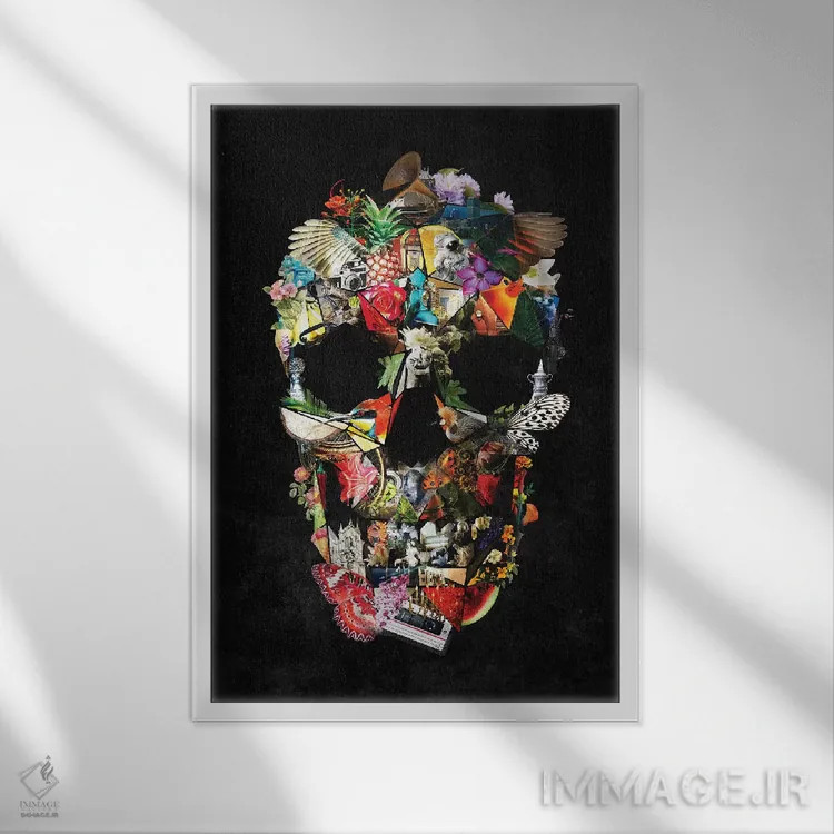 تابلو شکننده، عمودی (نسخه عمودی اثر شکننده) اثر علی گولچ - نمای قابدار سفید