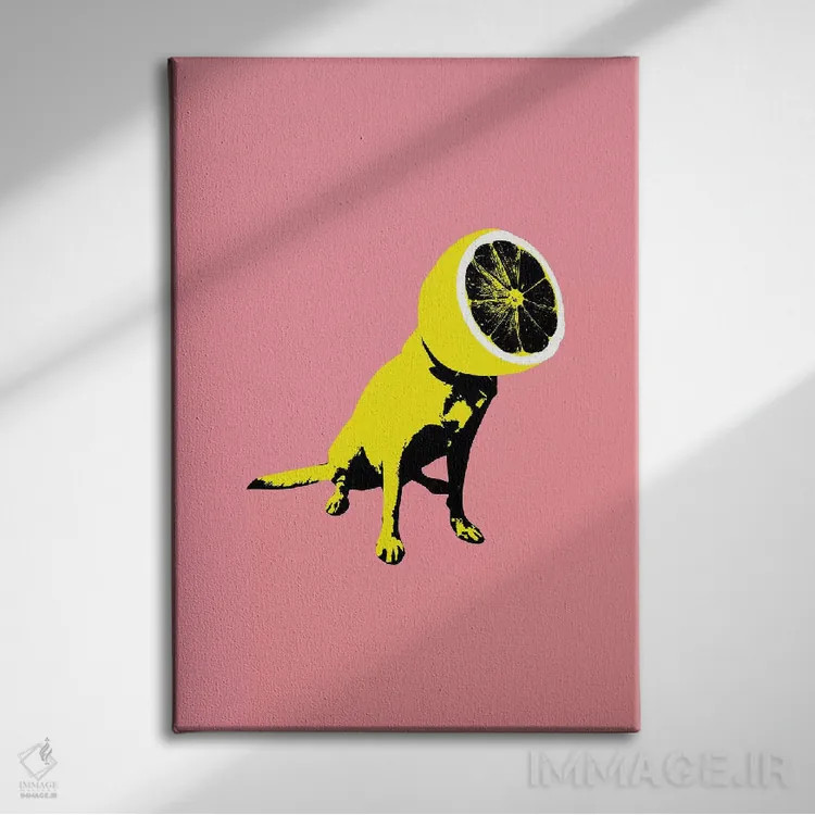 تابلو لیمو اثر علی گولچ - نمای روبهرو روی دیوار