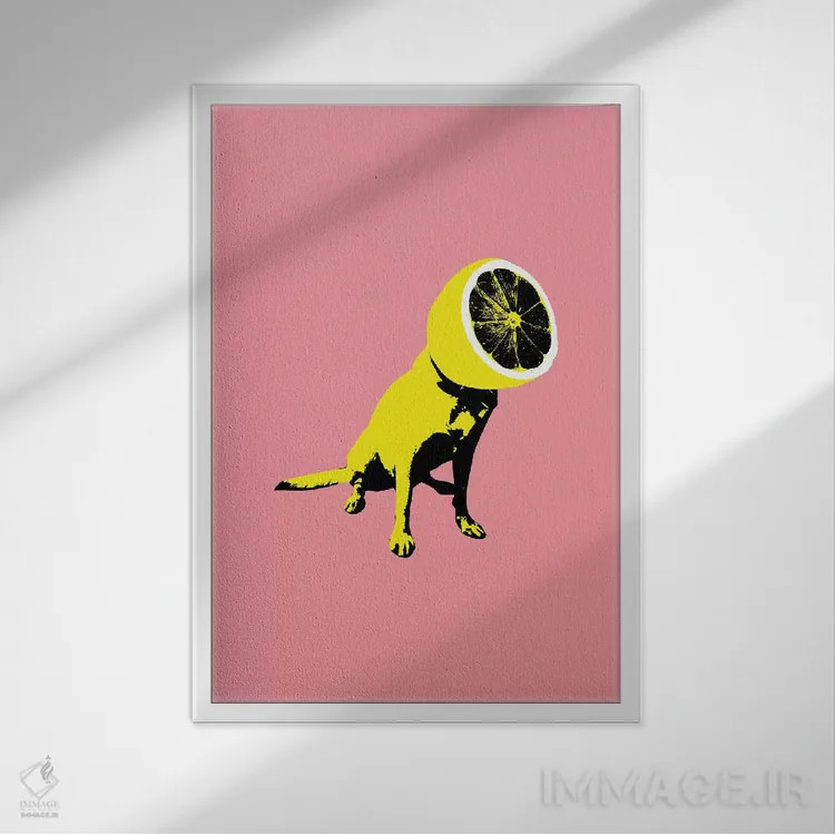 تابلو لیمو اثر علی گولچ - نمای قابدار سفید