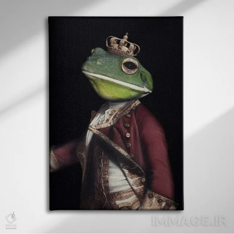 تابلو شاهزاده قورباغه اثر آرک و گوستز (گروه هنری) - نمای روبهرو روی دیوار