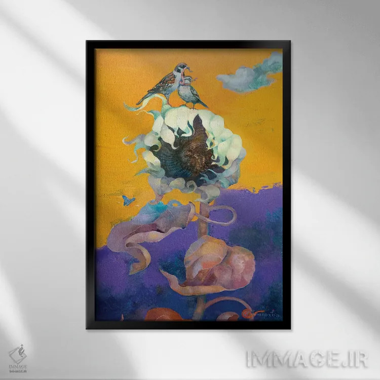 تابلو یکی برای دو نفر اثر آناستاسیا گریگوریوا - نمای قابدار مشکی