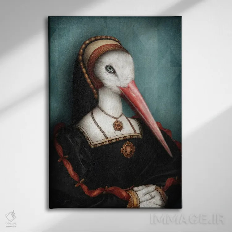 تابلو پتونیا پر اثر آرک و گوستز (گروه هنری) - نمای روبهرو روی دیوار