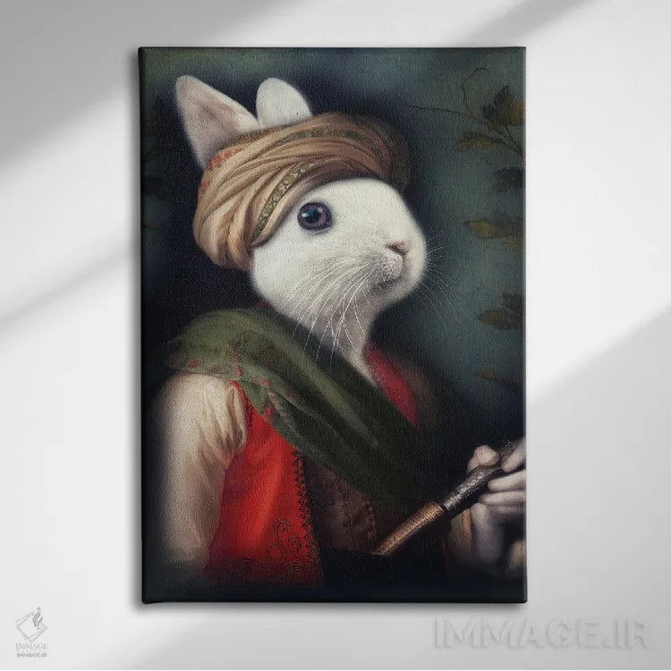 تابلو موریس وحشی اثر آرک و گوستز (گروه هنری) - نمای روبهرو روی دیوار