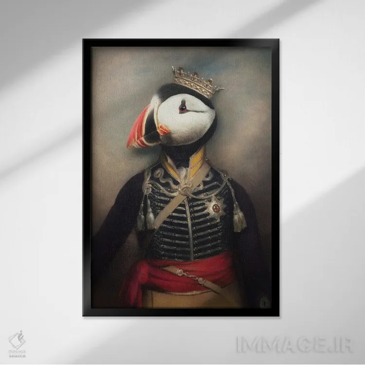 تابلو فینلی مک اثر آرک و گوستز (گروه هنری) - نمای قابدار مشکی