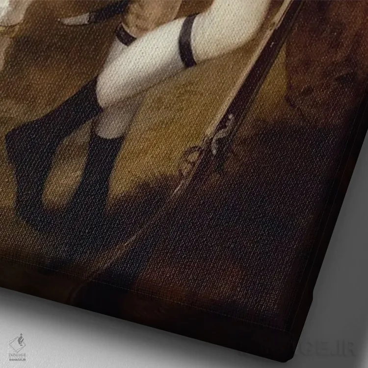 تابلو لرد جاسپر و دوک اثر آرک و گوستز (گروه هنری) - نمای نزدیک بافت بوم