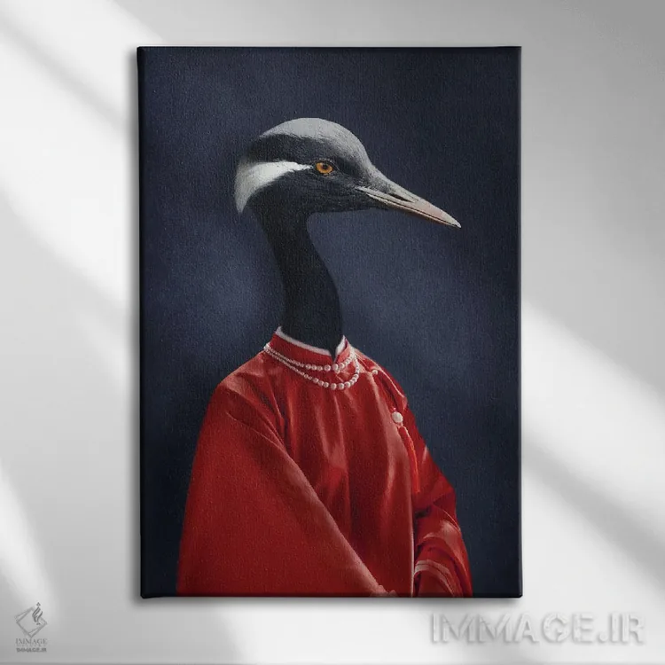 تابلو روبی رز (رز یاقوتی) اثر آرک و گوستز (گروه هنری) - نمای روبهرو روی دیوار