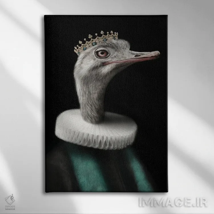 تابلو پادشاه اسوالد اثر آرک و گوستز (گروه هنری) - نمای روبهرو روی دیوار