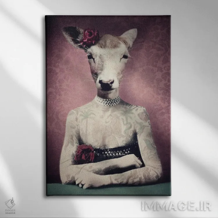 تابلو دالی جوهری اثر آرک و گوستز (گروه هنری) - نمای روبهرو روی دیوار