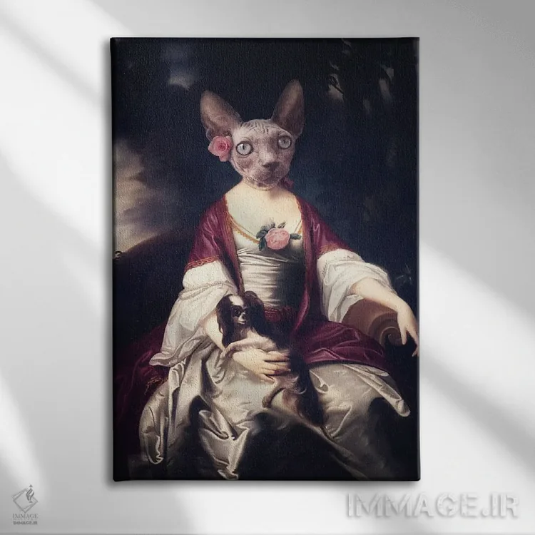 تابلو پگی و اسمیت اثر آرک و گوستز (گروه هنری) - نمای روبهرو روی دیوار