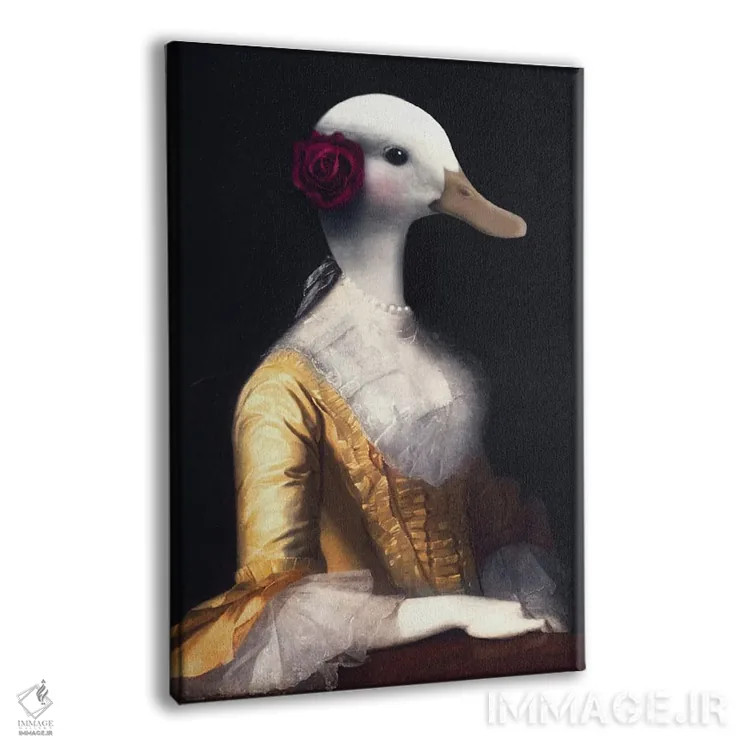 تابلو بانو اردک اثر آرک و گوستز (گروه هنری) - نمای پرسپکتیو محصول