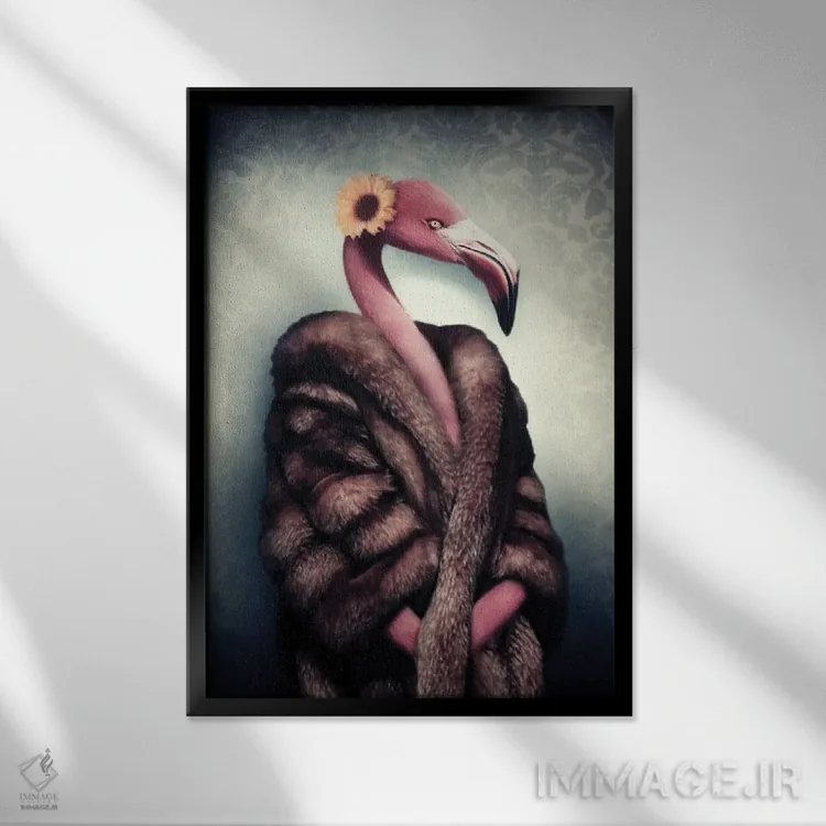 تابلو فلو اثر آرک و گوستز (گروه هنری) - نمای قابدار مشکی