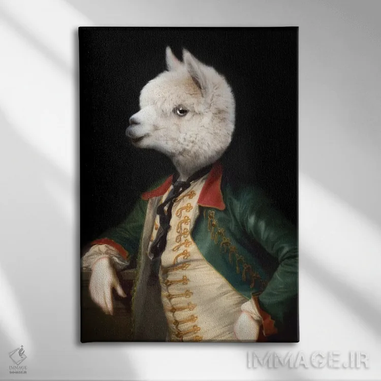 تابلو آلفرد فون هامپل باورک اثر آرک و گوستز (گروه هنری) - نمای روبهرو روی دیوار