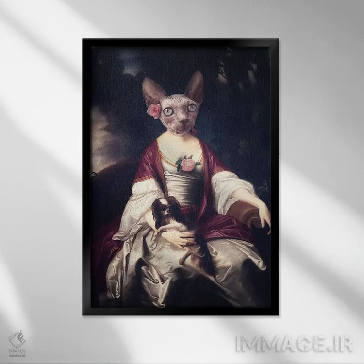 تابلو پگی و اسمیت اثر آرک و گوستز (گروه هنری) - نمای قابدار مشکی