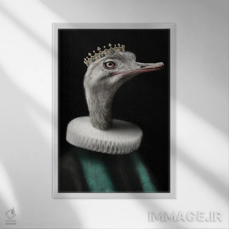 تابلو پادشاه اسوالد اثر آرک و گوستز (گروه هنری) - نمای قابدار سفید