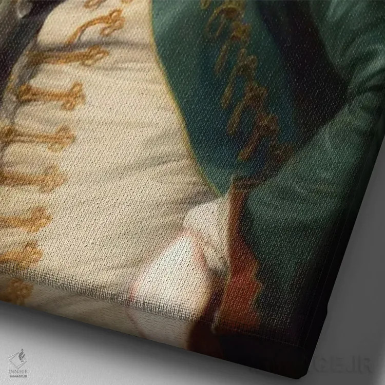 تابلو آلفرد فون هامپل باورک اثر آرک و گوستز (گروه هنری) - نمای نزدیک بافت بوم