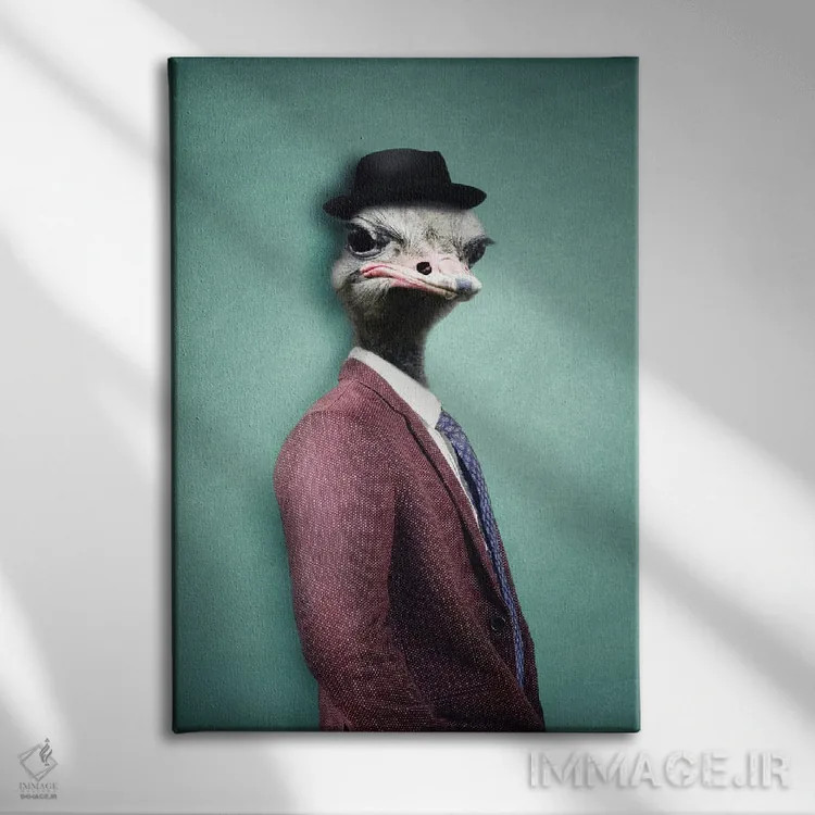 تابلو آزی اثر آرک و گوستز (گروه هنری) - نمای روبهرو روی دیوار