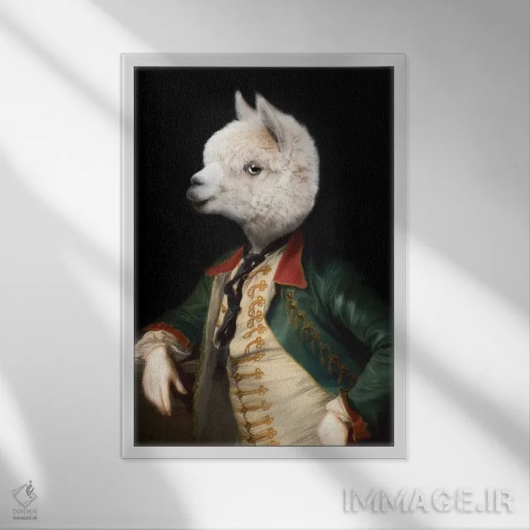 تابلو آلفرد فون هامپل باورک اثر آرک و گوستز (گروه هنری) - نمای قابدار سفید