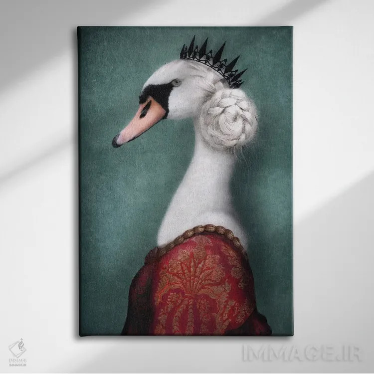 تابلو بانو گریس اثر آرک و گوستز (گروه هنری) - نمای روبهرو روی دیوار