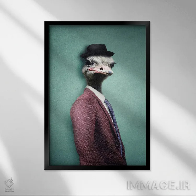 تابلو آزی اثر آرک و گوستز (گروه هنری) - نمای قابدار مشکی