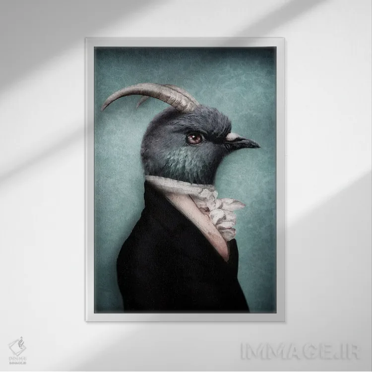 تابلو پرسیوال پک اثر آرک و گوستز (گروه هنری) - نمای قابدار سفید