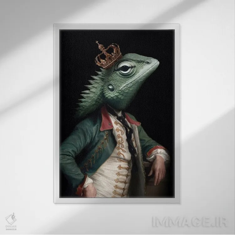 تابلو اریک عجیبوغریب اثر آرک و گوستز (گروه هنری) - نمای قابدار سفید