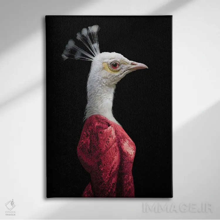 تابلو گوئن (قرمز) اثر آرک و گوستز (گروه هنری) - نمای روبهرو روی دیوار