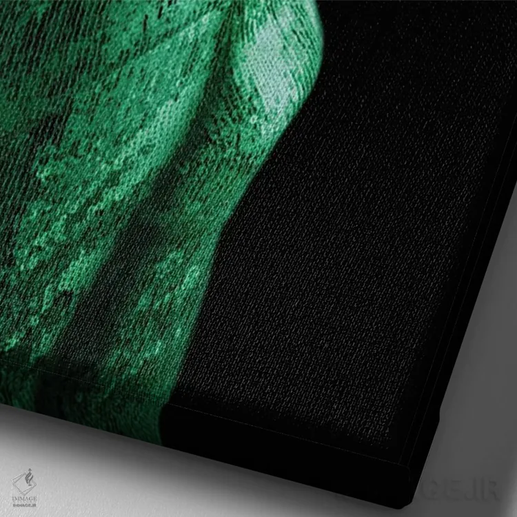 تابلو گوئن (سبز) اثر آرک و گوستز (گروه هنری) - نمای نزدیک بافت بوم