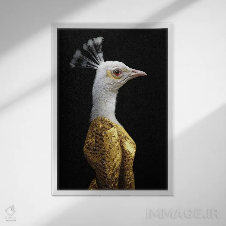 تابلو گوئن (زرد) اثر آرک و گوستز (گروه هنری) - نمای قابدار سفید