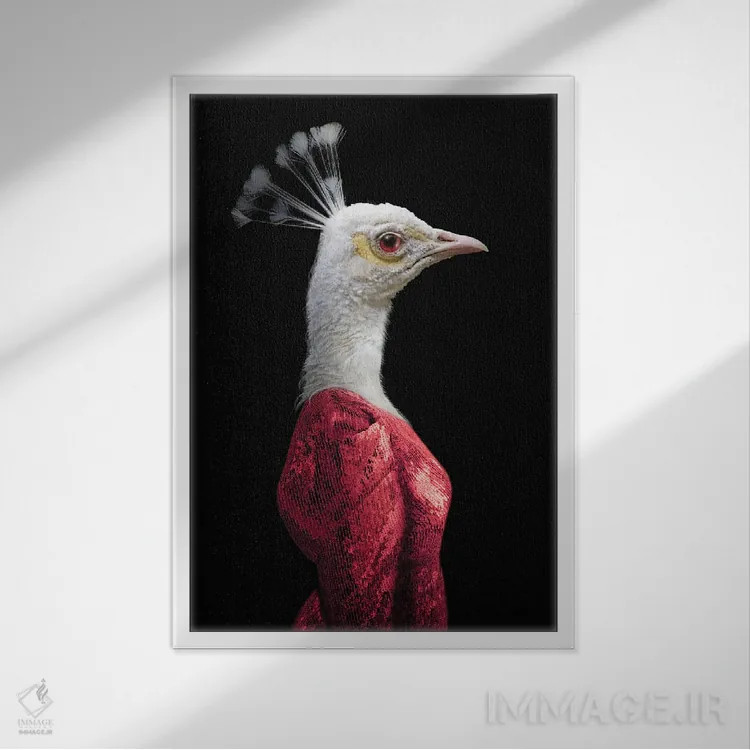 تابلو گوئن (قرمز) اثر آرک و گوستز (گروه هنری) - نمای قابدار سفید