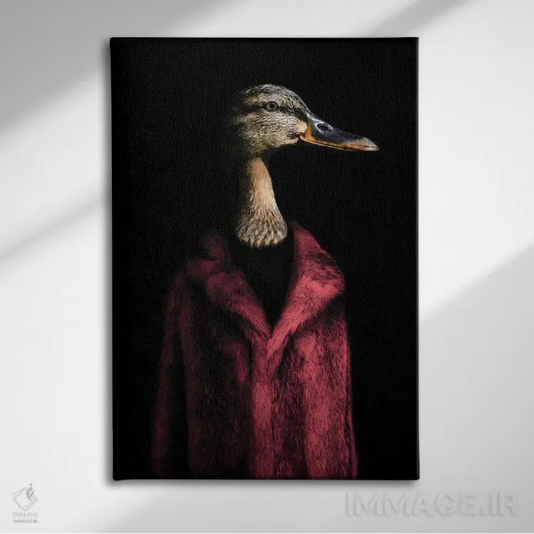 تابلو دافنه (قرمز) اثر آرک و گوستز (گروه هنری) - نمای روبهرو روی دیوار