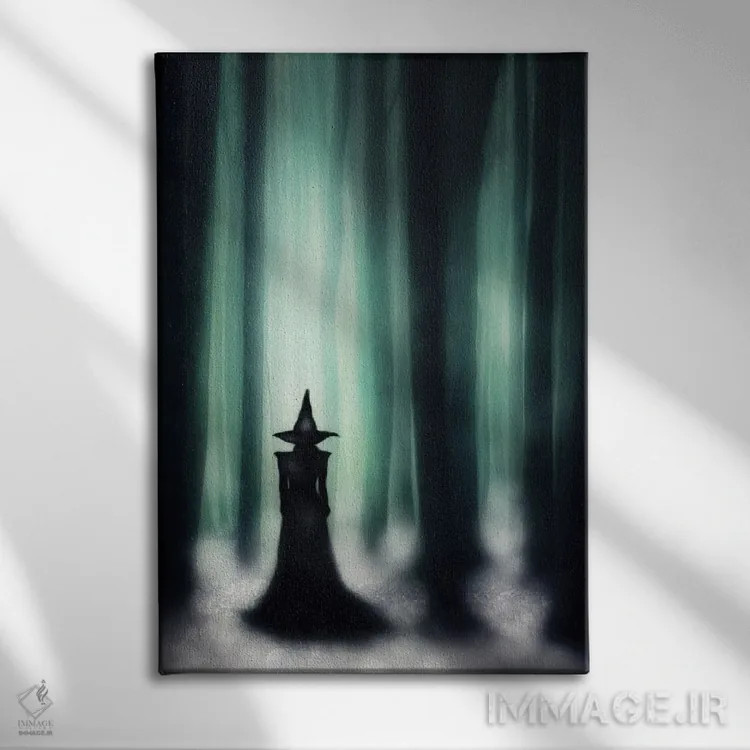 تابلو جنگل زمرباور اثر آرک و گوستز (گروه هنری) - نمای روبهرو روی دیوار