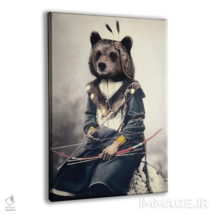 تابلو شکارچی انسان اثر آرک و گوستز (گروه هنری) - نمای پرسپکتیو محصول