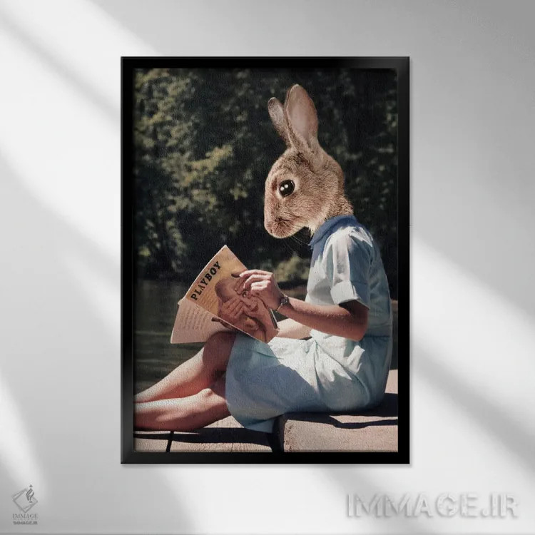 تابلو بانی اثر آرک و گوستز (گروه هنری) - نمای قابدار مشکی