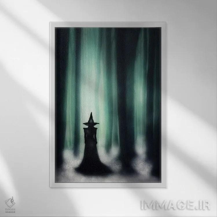 تابلو جنگل زمرباور اثر آرک و گوستز (گروه هنری) - نمای قابدار سفید