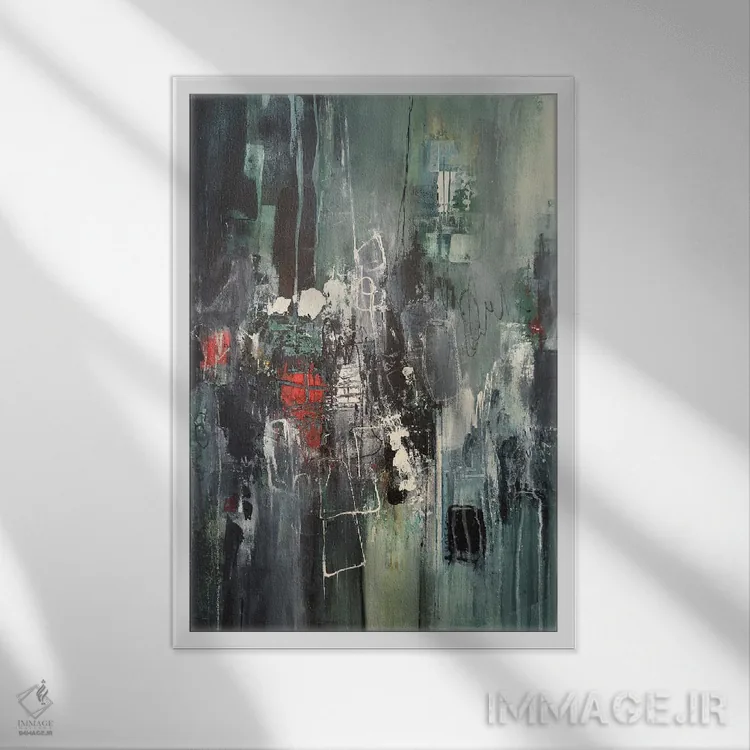 تابلو ادراک اثر آنی جندرو - نمای قابدار سفید