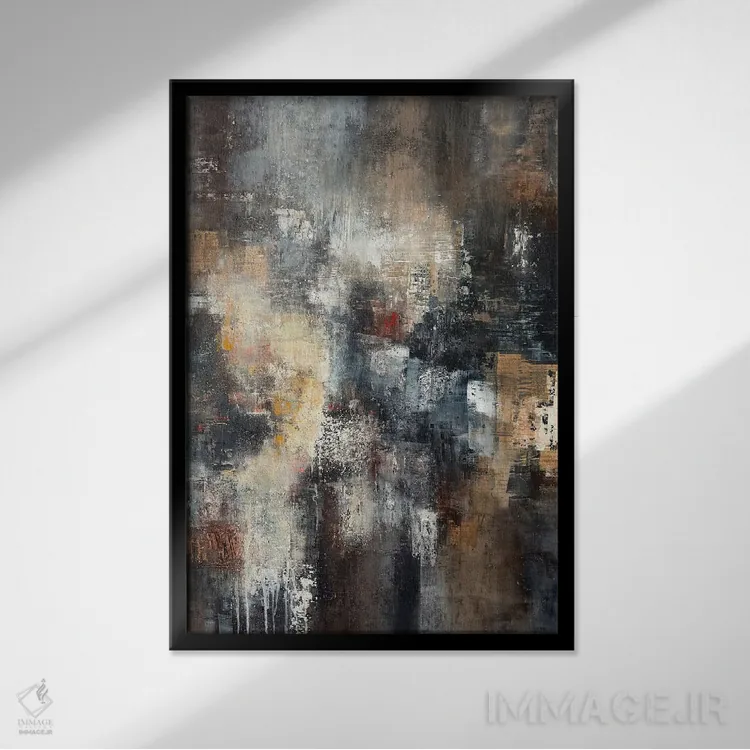 تابلو معما اثر آنی جندرو - نمای قابدار مشکی