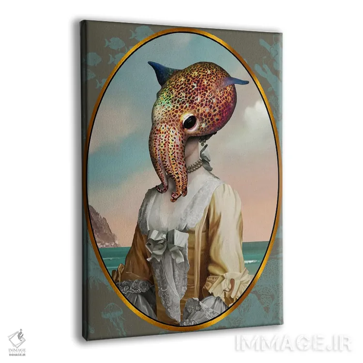 تابلو دوشیزه اختاپوس اثر آلن ماگالون - نمای پرسپکتیو محصول