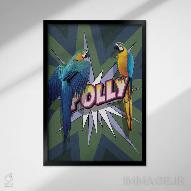 تابلو پالی ۲ اثر آلن ماگالون - نمای قابدار مشکی