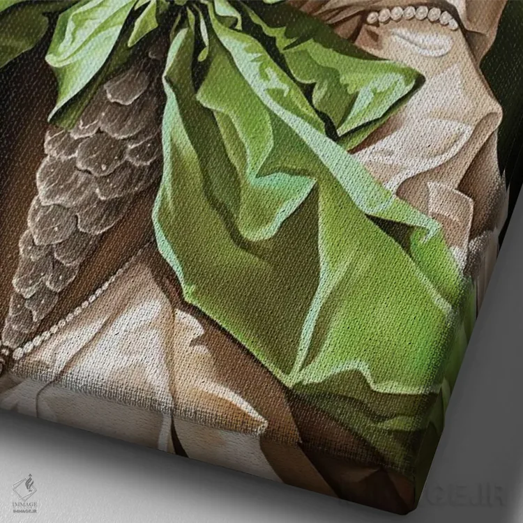 تابلو پاو! (صدای ضربه ناگهانی، اصطلاح کمیک) اثر آلن ماگالون - نمای نزدیک بافت بوم