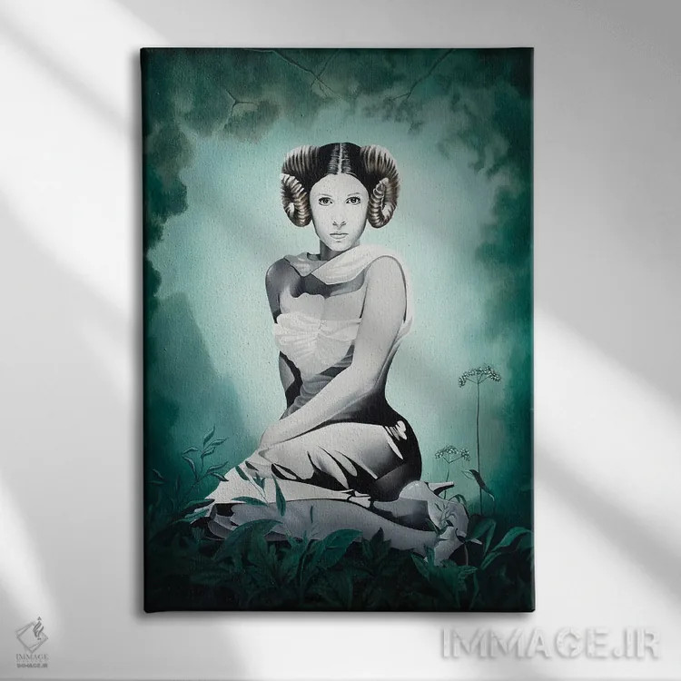 تابلو شاهزادهٔ گمشده اثر آلن ماگالون - نمای روبهرو روی دیوار