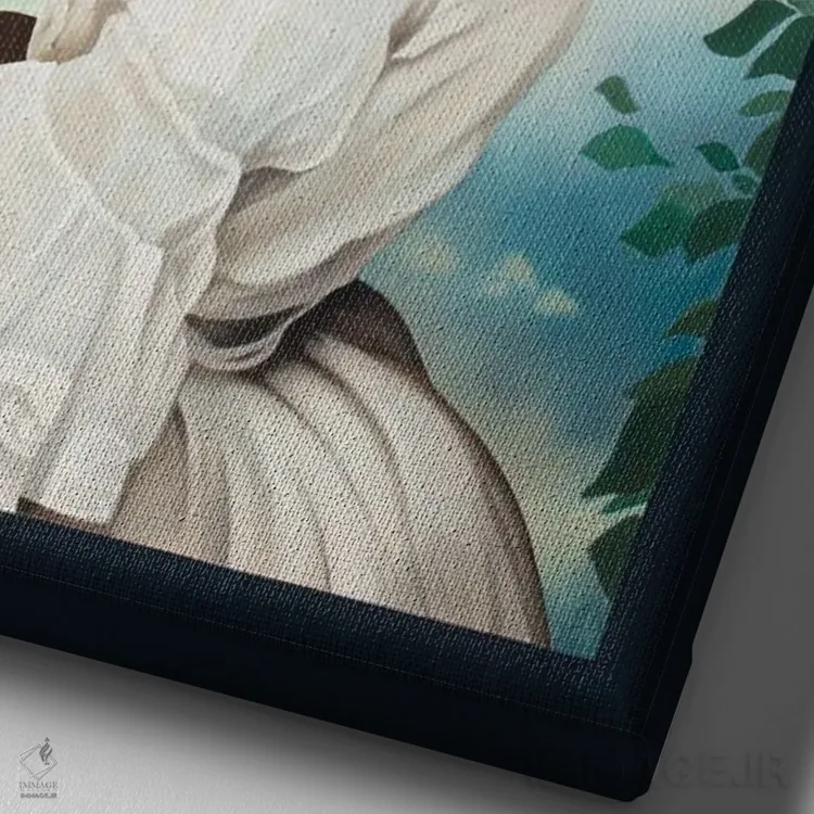 تابلو گزشهای عاشقانه (اشاره به عشق و شوخی) اثر آلن ماگالون - نمای نزدیک بافت بوم