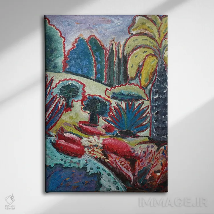 تابلو باغ رؤیایی هفتم اثر آنتئو گرمی - نمای روبهرو روی دیوار