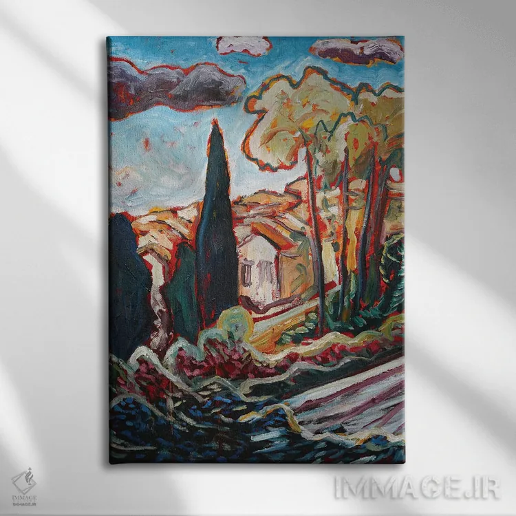 تابلو ایتالیای زیبا اثر آنتئو گرمی - نمای روبهرو روی دیوار