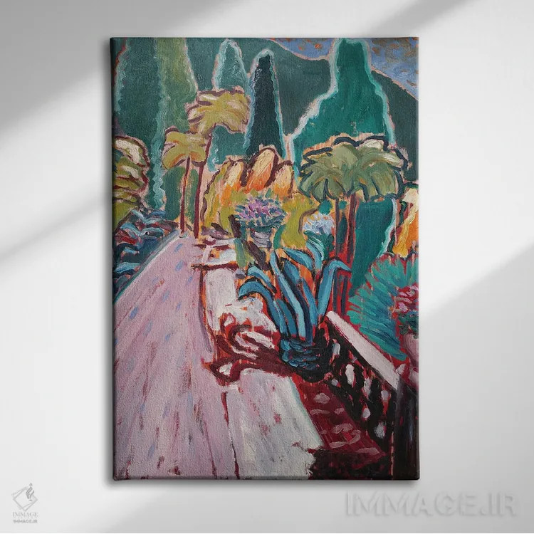 تابلو باغ رؤیایی یازدهم اثر آنتئو گرمی - نمای روبهرو روی دیوار