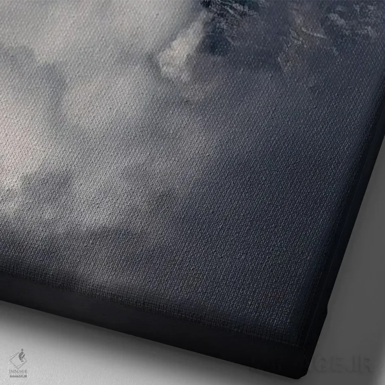 تابلو اورست در میان ابرهای هیمالیا نپال اثر الکس جی پرز - نمای نزدیک بافت بوم