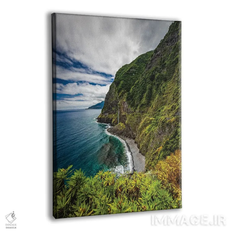 تابلو چشمانداز صخره ساحلی جزیره مادیرا پرتغال اثر الکس جی پرز - نمای پرسپکتیو محصول