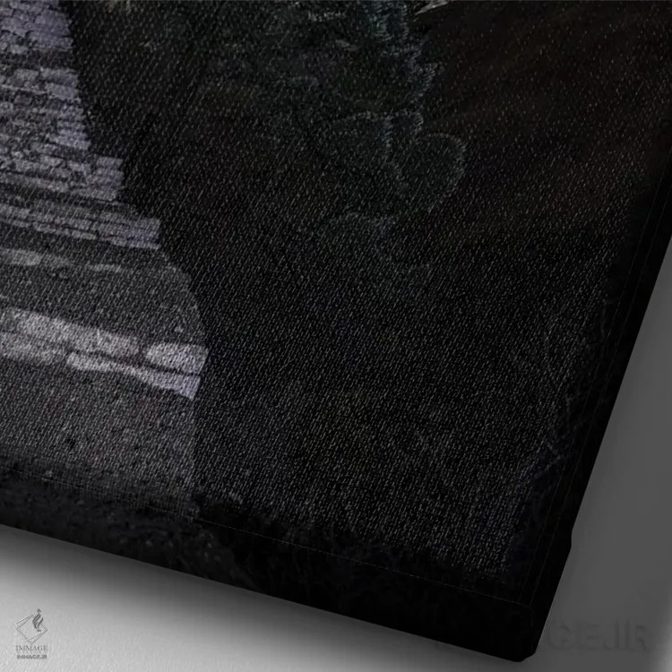 تابلو اورست شب پرستاره هیمالیا نپال اثر الکس جی پرز - نمای نزدیک بافت بوم