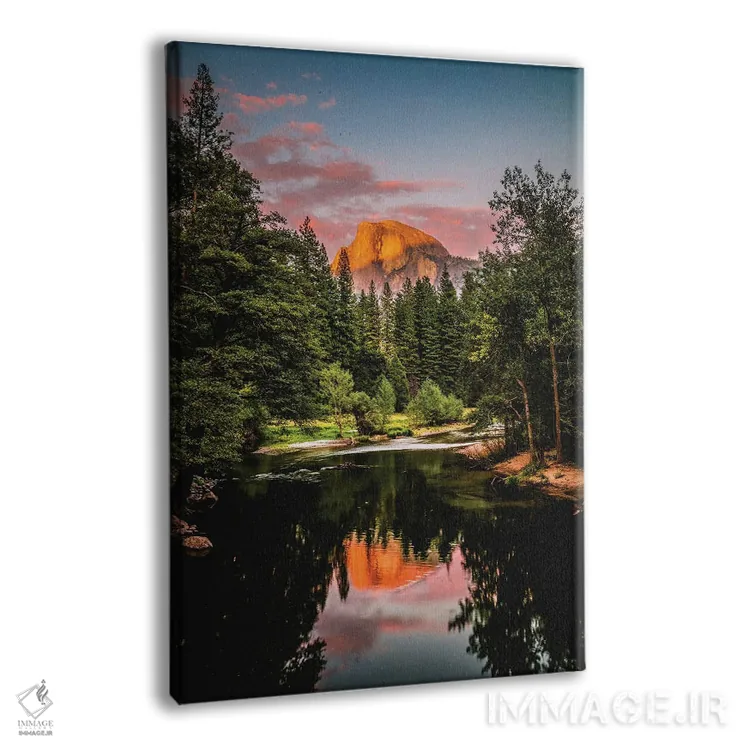 تابلو بازتاب غروب دره یوسیمیتی کالیفرنیا اثر الکس جی پرز - نمای پرسپکتیو محصول