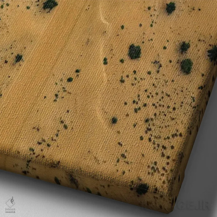 تابلو جاده صحرایی دبی اثر الکس جی پرز - نمای نزدیک بافت بوم