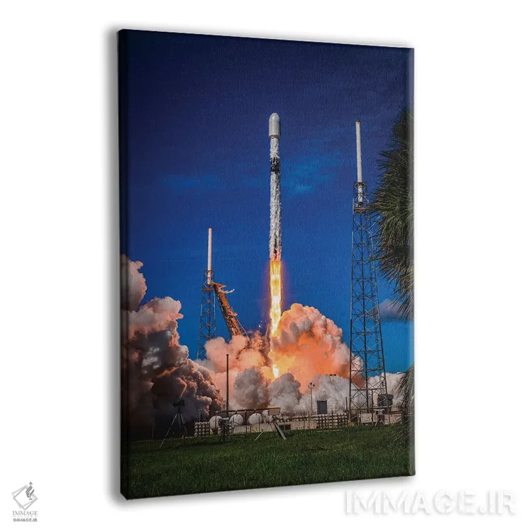 تابلو پرواز موشک به سمت غروب آفتاب (۱) اثر الکس جی پرز - نمای پرسپکتیو محصول